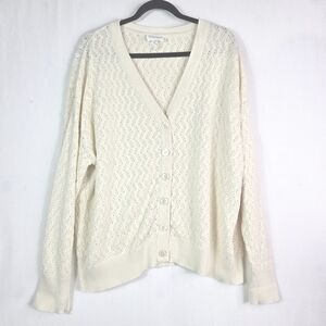 Emproved Knitted Organic cotton button down Cardigan